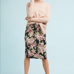 NWT Floral Jacquard Pencil Skirt by Maeve from Anthropologie